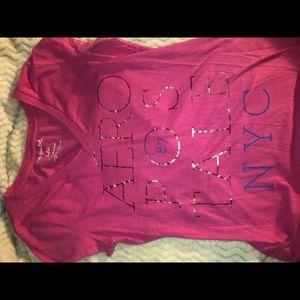 Aeropostale pink shirt large